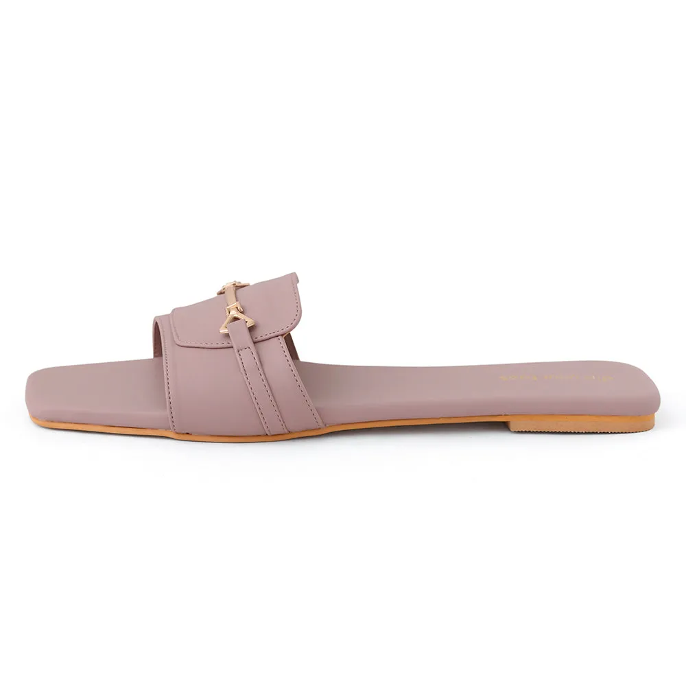 Lavender T-Shape Flats