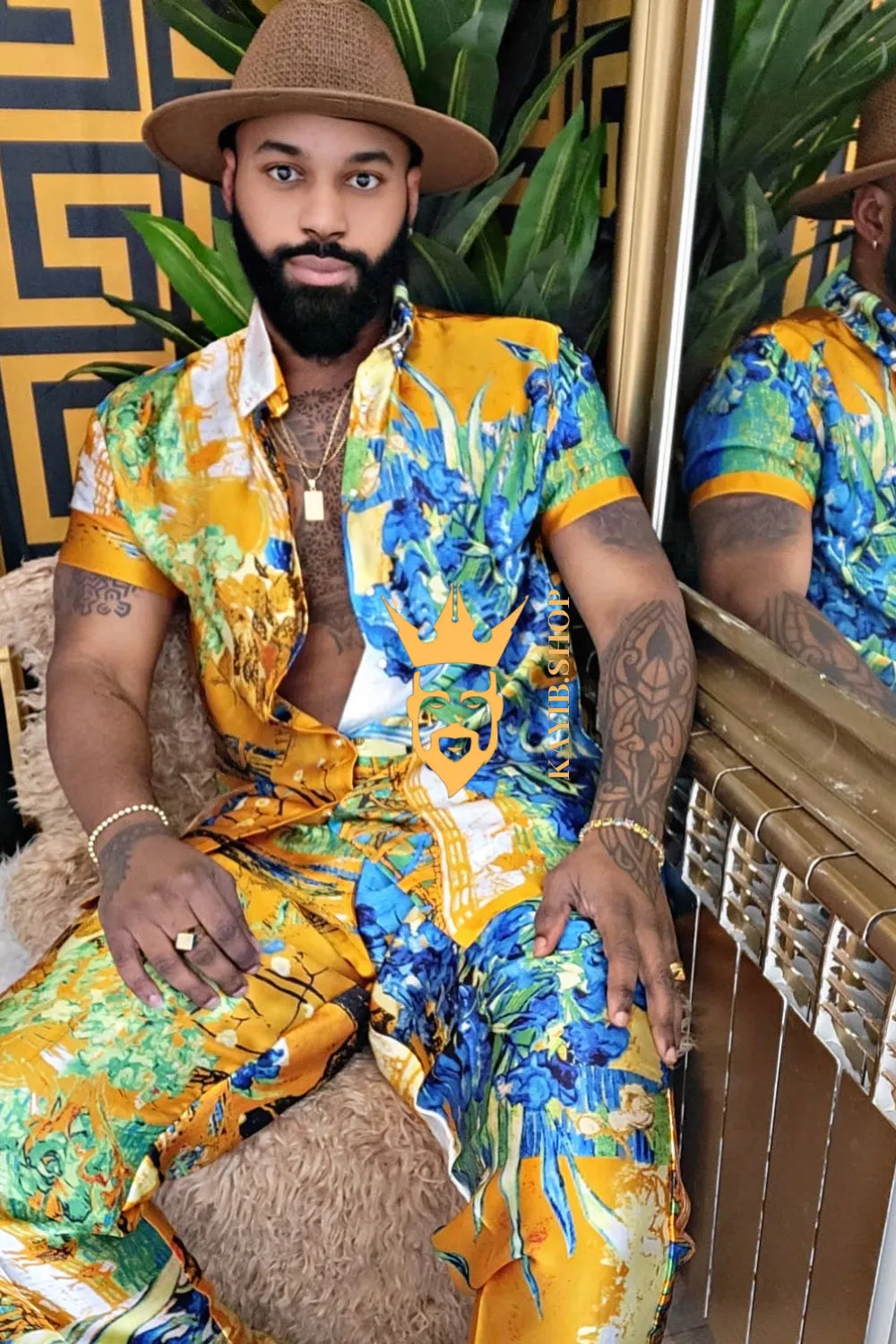 Ultimate Luxury Men's Rave Wear: Silk Set for Unmatched Style and Comfort