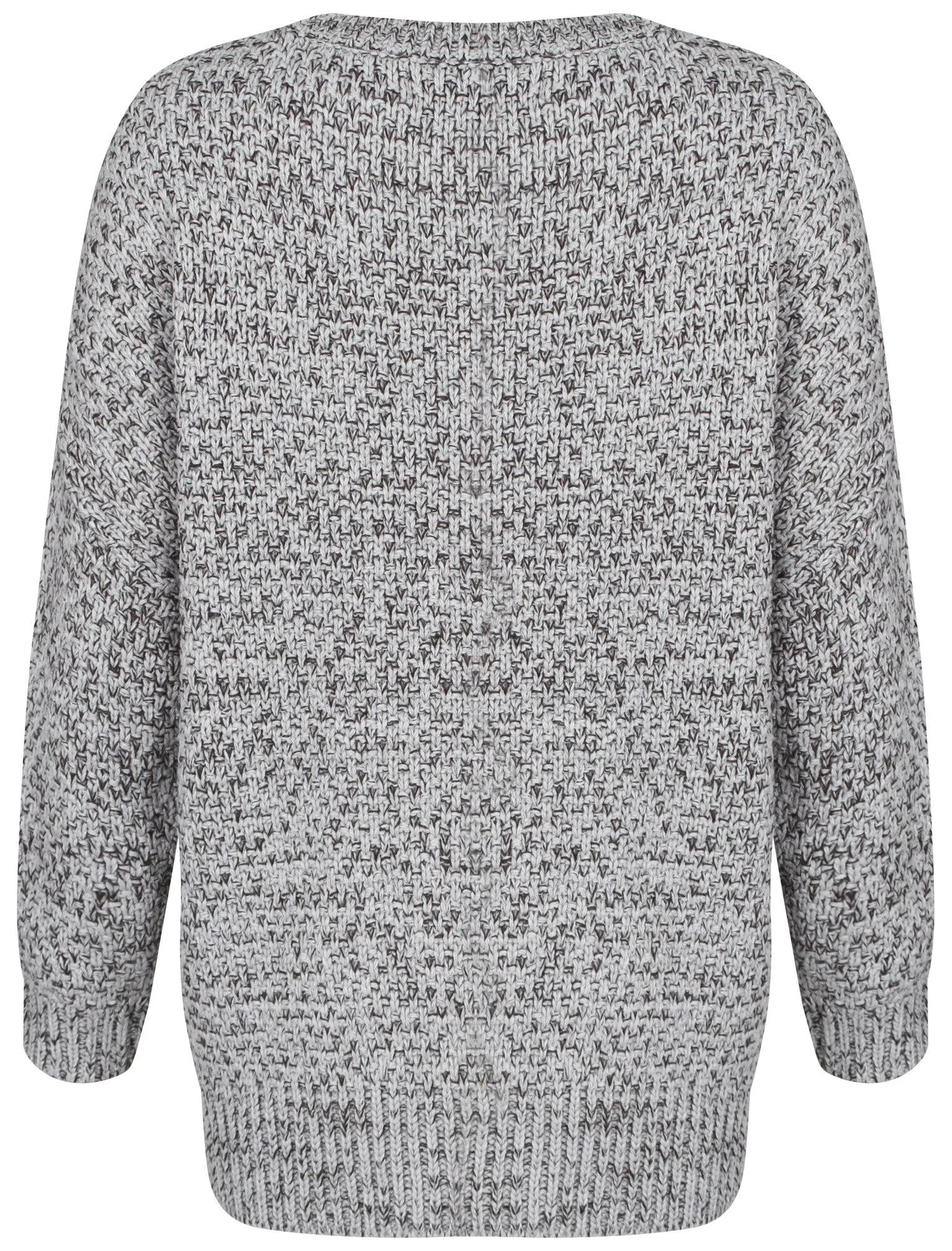 Womens Amara Reya Lemon Blossom Grey Crew Neck Jumper